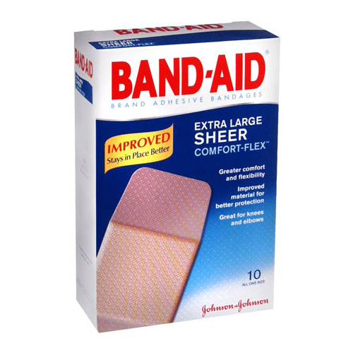 BettyMills: Adhesive Bandage Band-Aid® X-Large Sheer Strips 1-3/4" X 4 ...