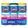 cleaning chemicals, brushes, hand wipers, sponges, squeegees: Clorox® Professional Disinfecting Wipes Value Pack