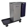 Janitorial Carts, Trucks, and Utility Carts: Geerpres - Genesisâ„¢ Stainless Steel Housekeeping Cart