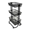 utility carts, trucks and ladders: Luxor - Kitchen Utility Cart, Black
