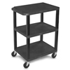 utility carts, trucks and ladders: Luxor - Specialty Utility 3-Shelf Cart