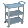 Janitorial Carts, Trucks, and Utility Carts: Luxor - 3-Shelf Utility Cart - 200 lb Capacity