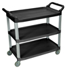 utility carts, trucks and ladders: Luxor - 3-Shelf Utility Cart - 300 lb Capacity