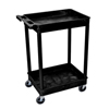 Janitorial Carts, Trucks, and Utility Carts: Luxor - 2-Shelf Tub Cart