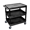 utility carts, trucks and ladders: Luxor - 3-Shelf Tub Cart