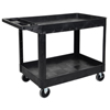Janitorial Carts, Trucks, and Utility Carts: Luxor - Two-Shelf Heavy-Duty Utility Cart