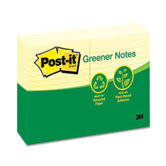 MMM660RPYW - Post-it® Greener Notes Original Recycled Note Pads