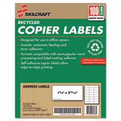 NSN2074363 - AbilityOne™ Recycled Copier Labels
