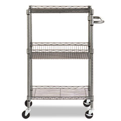 ALESW342416BA - Alera® Wire Shelving Three-Tier Rolling Cart