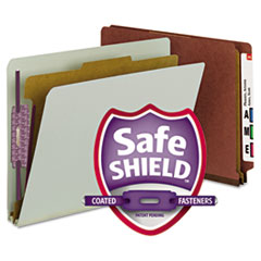SMD26855 - Smead® Extra-Heavy Recycled End Tab Classification Folders w/SafeSHIELD™ Coated Fasteners