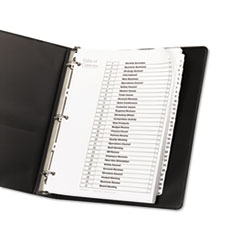 AVE11128 - Avery® Ready Index® Classic Black & White Table of Contents Dividers