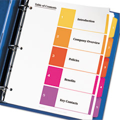 AVE11131 - Avery® Ready Index® Contemporary Multicolor Table of Contents Dividers