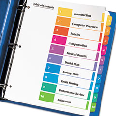 AVE11135 - Avery® Ready Index® Contemporary Multicolor Table of Contents Dividers