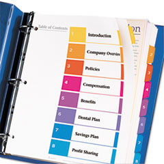AVE11163 - Avery® Ready Index® ExtraWide™ Multicolor Dividers