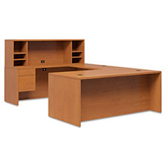 HON10585RCC - HON® 10500 Series™ "L" Workstation Single Pedestal Desk with 3/4 Height Pedestal