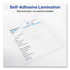 AVE73601 - Avery® Clear Self-Adhesive Laminating Sheets