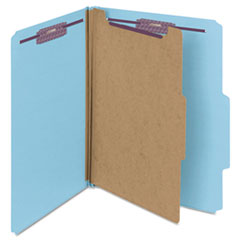 SMD13730 - Smead® 4-Section Pressboard Top Tab Classification Folders with SafeSHIELD™ Coated Fastener