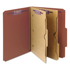 SMD14079 - Smead® 6-Section Pressboard Top Tab Pocket-Style Classification Folders with SafeSHIELD™ Coated Fastener