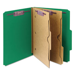SMD14083 - Smead® 6-Section Pressboard Top Tab Pocket-Style Classification Folders with SafeSHIELD™ Coated Fastener