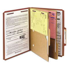 SMD14079 - Smead® 6-Section Pressboard Top Tab Pocket-Style Classification Folders with SafeSHIELD™ Coated Fastener
