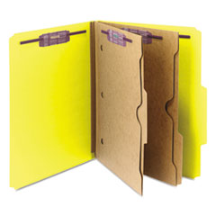 SMD14084 - Smead® 6-Section Pressboard Top Tab Pocket-Style Classification Folders with SafeSHIELD™ Coated Fastener