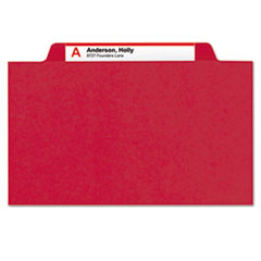SMD14082 - Smead® 6-Section Pressboard Top Tab Pocket-Style Classification Folders with SafeSHIELD™ Coated Fastener