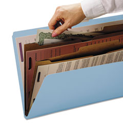 SMD14081 - Smead® 6-Section Pressboard Top Tab Pocket-Style Classification Folders with SafeSHIELD™ Coated Fastener