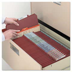 SMD19079 - Smead® 6-Section Pressboard Top Tab Pocket-Style Classification Folders with SafeSHIELD™ Coated Fastener
