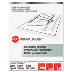 GBC3200586 - GBC® HeatSeal® UltraClear™ Laminating Pouches