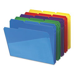 SMD10540 - Smead® Poly Colored File Folders With Slash Pocket