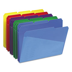 SMD10540 - Smead® Poly Colored File Folders With Slash Pocket