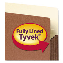 SMD74264 - Smead® Redrope Drop Front File Pockets with Tyvek® Lined Gussets