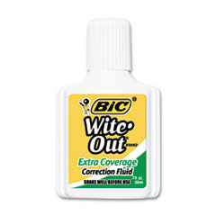 BICWOFEC12WE - BIC® Wite-Out® Brand Extra Coverage Correction Fluid
