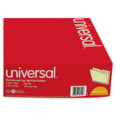 UNV16112 - Universal® Double-Ply Top Tab Manila File Folders