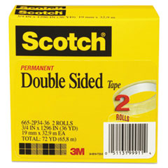 MMM6652P3436 - Scotch® 665 Double-Sided Office Tape