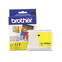BRTLC51Y - Brother LC51Y Innobella Ink, 400 Page-Yield, Yellow