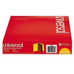UNV10304 - Universal® Bright Colored Pressboard Classification Folders
