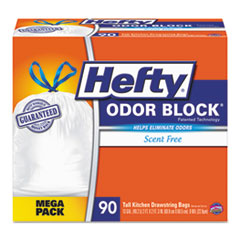 RFPE84574CT - Hefty® Odor Block® Tall-Kitchen Drawstring Bags