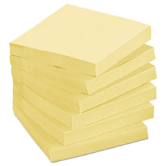 MMM654R24CPCY - Post-it® Greener Notes Original Recycled Pads in Cabinet Packs