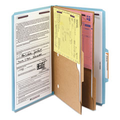 SMD19081 - Smead® 6-Section Pressboard Top Tab Pocket-Style Classification Folders with SafeSHIELD™ Coated Fastener