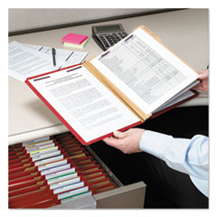 SMD14095 - Smead® Colored Pressboard 8-Section Top Tab Classification Folders with SafeSHIELD™ Coated Fastener