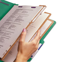 SMD19097 - Smead® Colored Pressboard 8-Section Top Tab Classification Folders with SafeSHIELD™ Coated Fastener