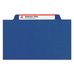 SMD19096 - Smead® Colored Pressboard 8-Section Top Tab Classification Folders with SafeSHIELD™ Coated Fastener