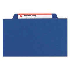SMD19077 - Smead® 6-Section Pressboard Top Tab Pocket-Style Classification Folders with SafeSHIELD™ Coated Fastener