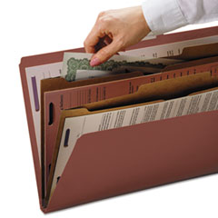 SMD19079 - Smead® 6-Section Pressboard Top Tab Pocket-Style Classification Folders with SafeSHIELD™ Coated Fastener