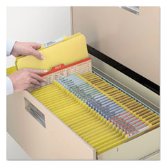 SMD19098 - Smead® Colored Pressboard 8-Section Top Tab Classification Folders with SafeSHIELD™ Coated Fastener
