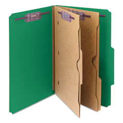 SMD19083 - Smead® 6-Section Pressboard Top Tab Pocket-Style Classification Folders with SafeSHIELD™ Coated Fastener