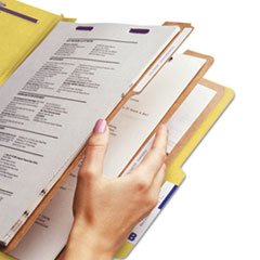 SMD14098 - Smead™ Eight-Section Colored Pressboard Top Tab Classification Folders with SafeSHIELD® Coated Fasteners