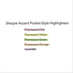 SAN27025 - Sharpie® Accent® Pocket Style Highlighters