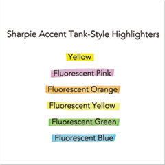 SAN25876PP - Sharpie® Accent® Tank Style Highlighters